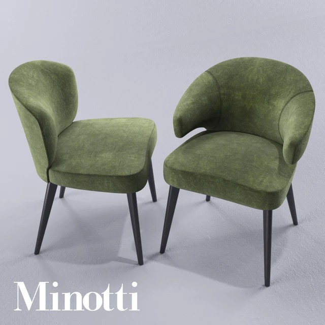 Minotti Aston Dining chairs Poltroncina — Скачать