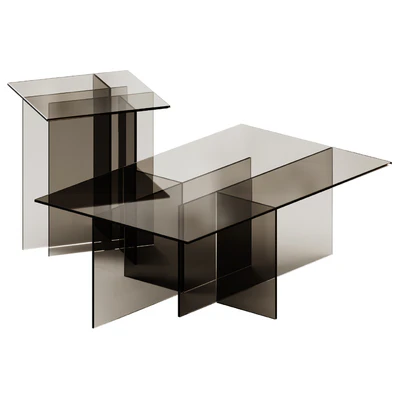 Westwing Collection Anouk Glass Side and Coffee Table — Вид 2