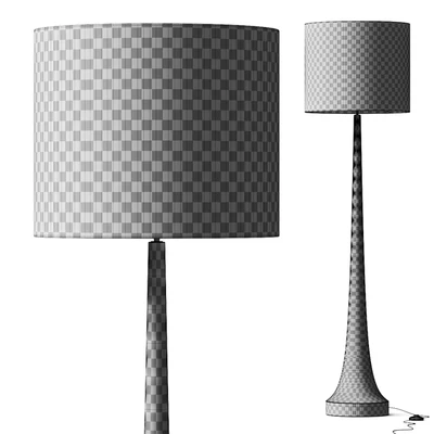 Rose and Gray Mango Wood Floor Lamp — Ver 3