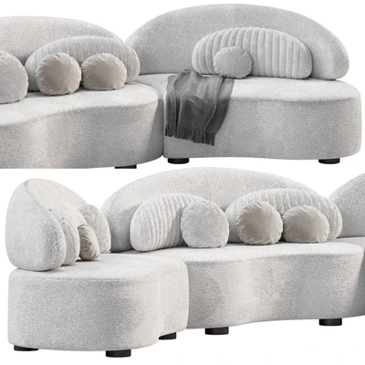 Modern Modular Sofa Velvet — Вид 2