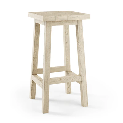 Деревянный барный стул с табуреткой / Wooden Bar stool — Вид 2