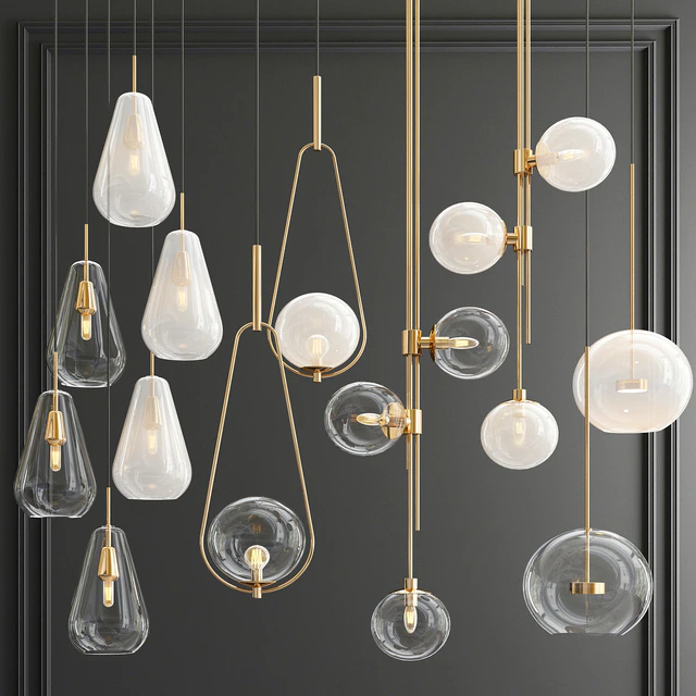 Four Hanging Lights 56 Milk & Clear — Descargar