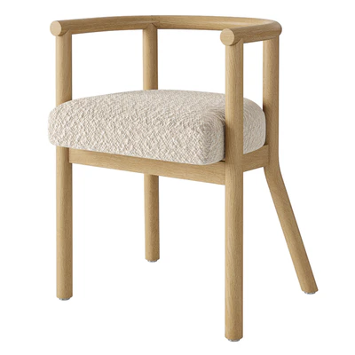 Crate and Barrel White Horse Upholstered Kids Play Chair 21 "by Leanne Ford — Ver 1