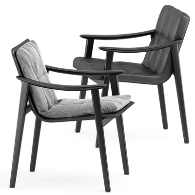 FYNN chair and LINHA DINING TABLE 4 by Minotti — Вид 2