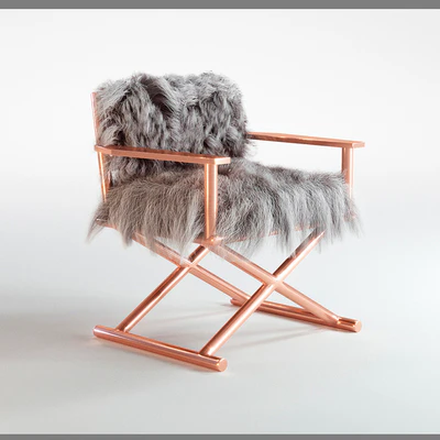 CHAIR TIBETAN FUR — Ver 2