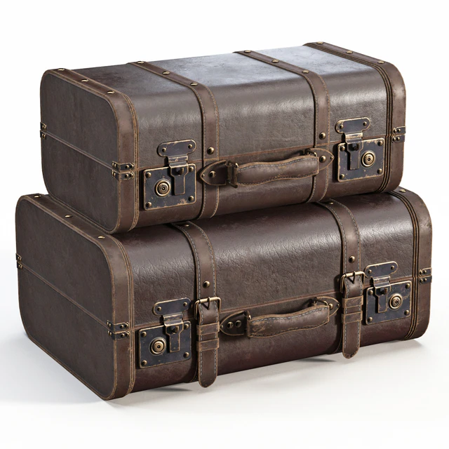 Brown Vintage Suitcases — Скачать