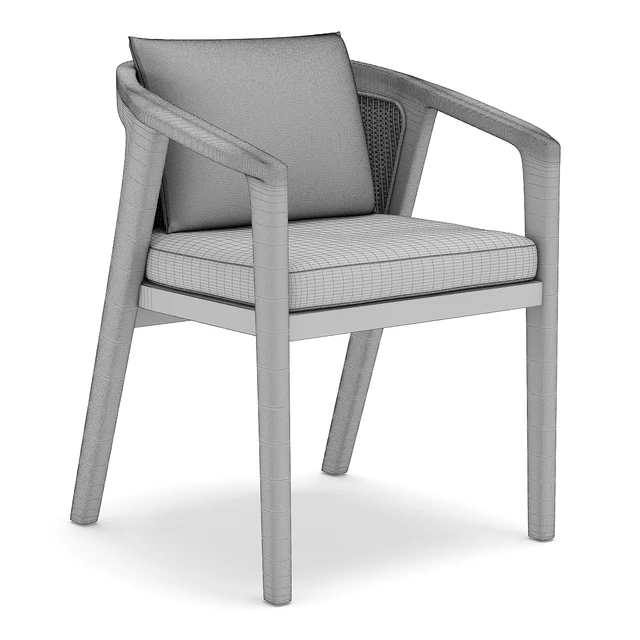 RH Outdoor Malta restangular table and chair — Descargar
