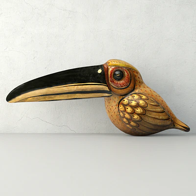 Vintage Paper Mache Tucan — View 1