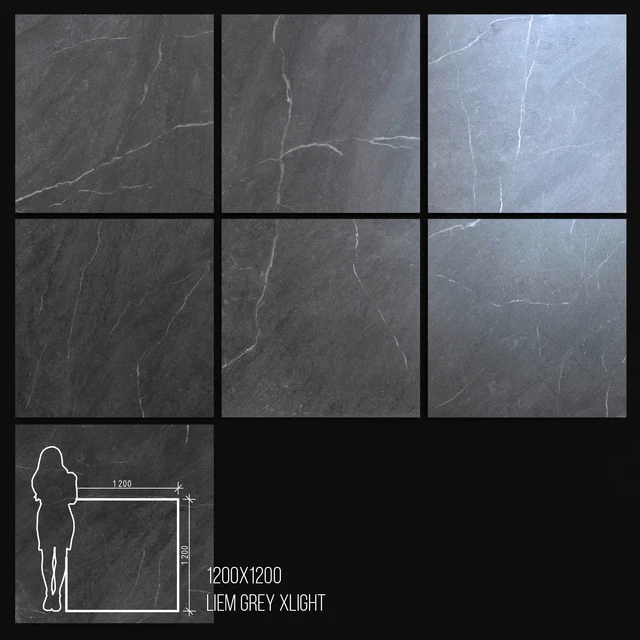 Керамическая Плитка Urbatek Porcelanosa Xlight Liem Grey 1200x1200 — Скачать