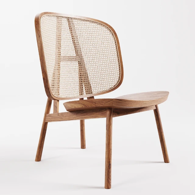 Cane Collection Rattan Lounge Chair — Descargar