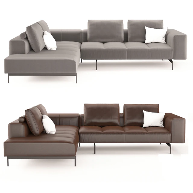 BoConcept Amsterdam corner sofa with lounging unit — Descargar
