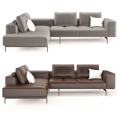 BoConcept Amsterdam corner sofa with lounging unit — Ver 3