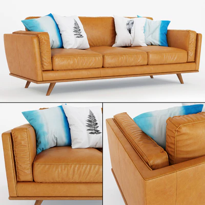 Article - 3 seater Timber Sofa — Ver 1