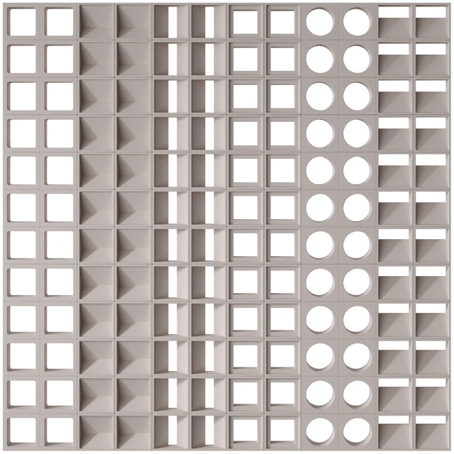 Modular decorative partition Modular Wall 01 — Descargar