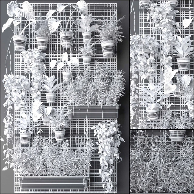 JC Wall Grid Plant Pot 4 — Скачать