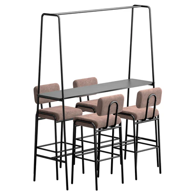Cosmo Bar Stool and Table 2 — Вид 1