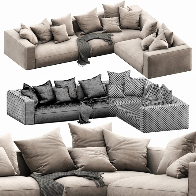Flexform Grandemare Sectional — Скачать