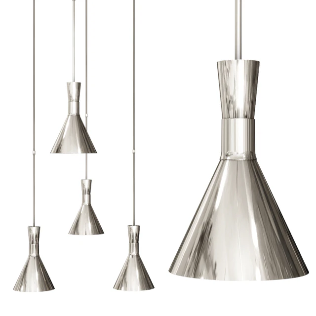 Liam Small Conical Pendant by STUDIO VC Nickel — Download
