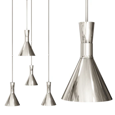 Liam Small Conical Pendant by STUDIO VC Nickel — View 1