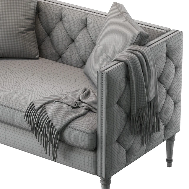 Vanves Chesterfield Settee — Скачать