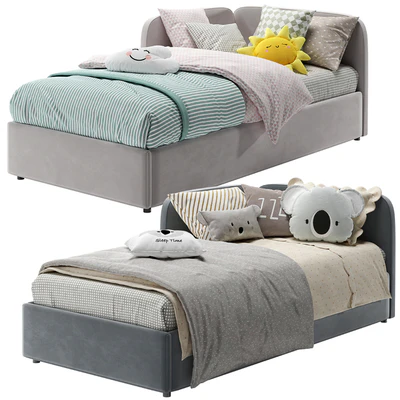 Corner Bed With Side Back — Вид 1