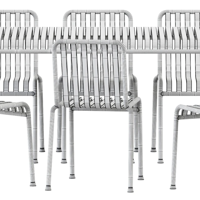 Palissade Table and Palissade Chair by Hay — Descargar