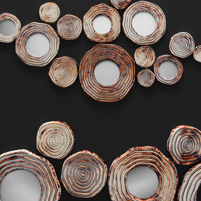 Circle Cluster Wall Decor, медь, патина, медный декор, диск, настенный декор, круглый, арт, картина — Скачать