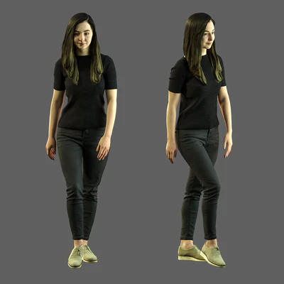 3d scan woman 8 — View 2