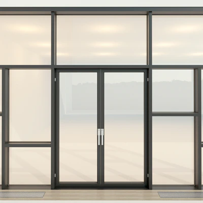 Panoramic glazing. Stained glass window 26 — Ver 2