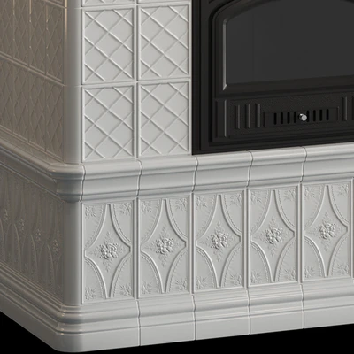 Stove - fireplace with tiles — Ver 3