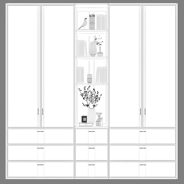 Wardrobes in modern style 57 — Descargar