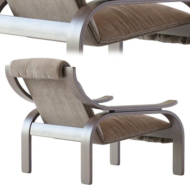 Marco Zanuso Leather Woodline Armchair by Cassina — Descargar
