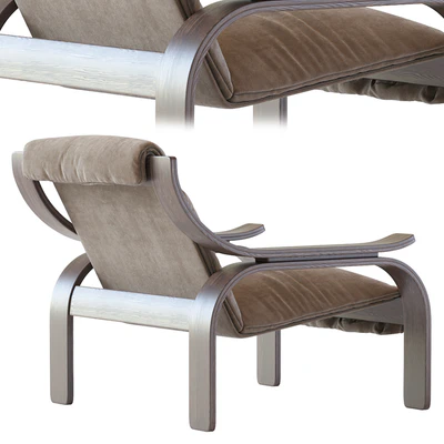 Marco Zanuso Leather Woodline Armchair by Cassina — Ver 2