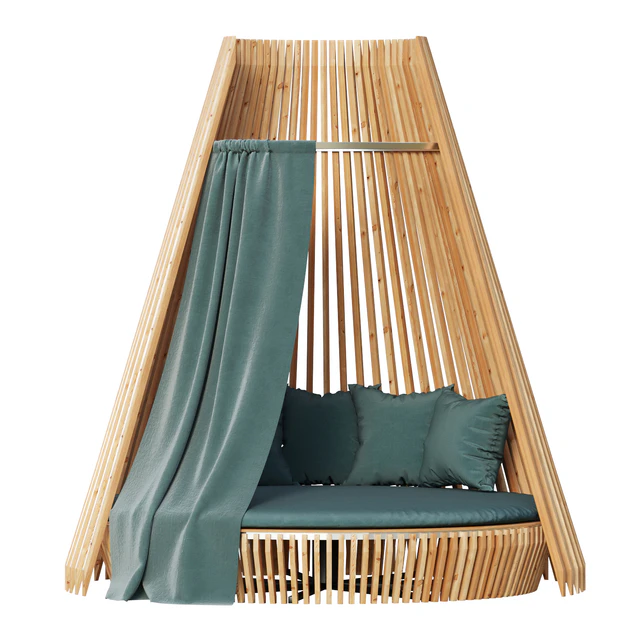 Round lounge chair Hut Full Set/Ethimo — Descargar