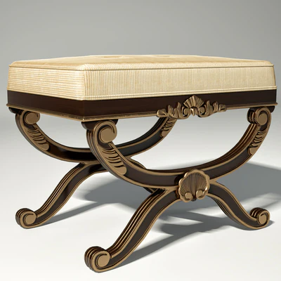 Century Furniture Bench 3919B French Footstool — Ver 3
