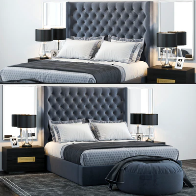Restoration Hardware Zadie Tufted Bed — Ver 1