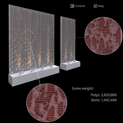 Wall water waterfall 3 — Ver 2