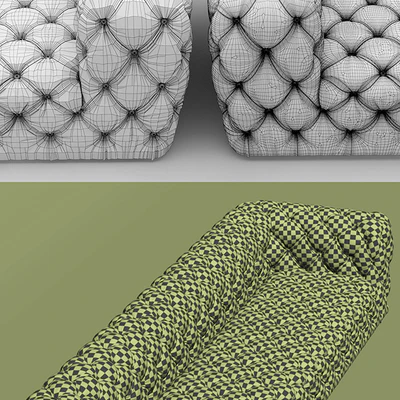 Sofa and chair baxter CHESTER MOON — Ver 2