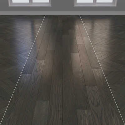 Parquet Oak 2 types layout Christmas tree, chevron and linear setduo17 — Ver 2
