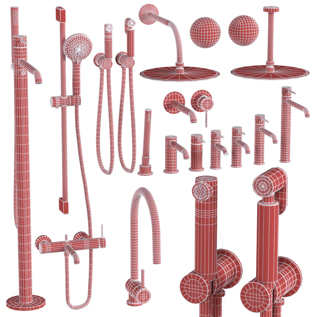 смесители Noken Round by Porcelanosa Bathroom Faucet Taps set — Скачать
