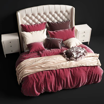 Restoration Hardware Warner Tufted Bed — Ver 1