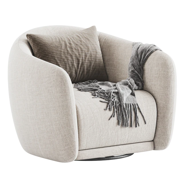 Addie Swivel Armchair Westelm — Descargar