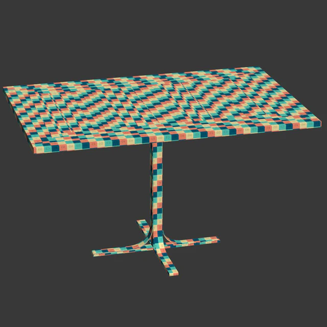 Mila square restaurant table M120 / Прямоугольный ресторанный столик — Скачать