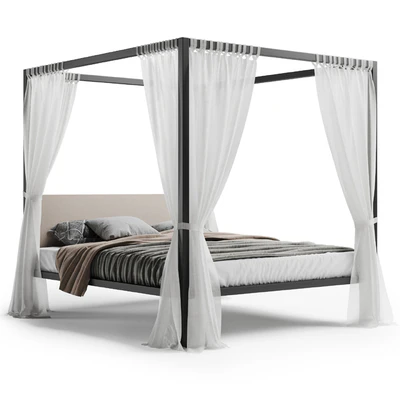 Zanotta milleunanotte bed black — Ver 1