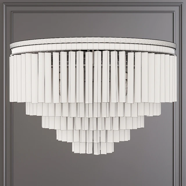 Restoration Hardware 1920S ODEON CLEAR GLASS FRINGE 5-TIER FLUSHMOUNT Black — Скачать