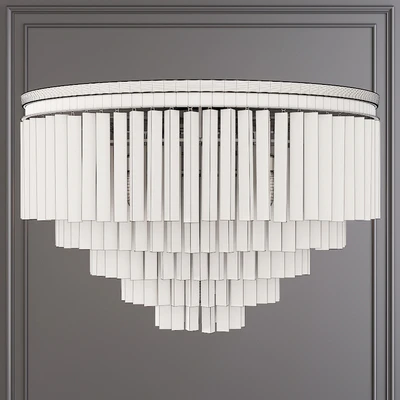 Restoration Hardware 1920S ODEON CLEAR GLASS FRINGE 5-TIER FLUSHMOUNT Black — Вид 2