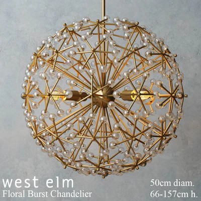 West elm - Floral Burst Chandelier — Вид 1