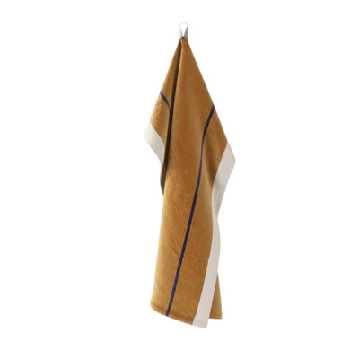 hale tea mustard navy towel by ferm living — download