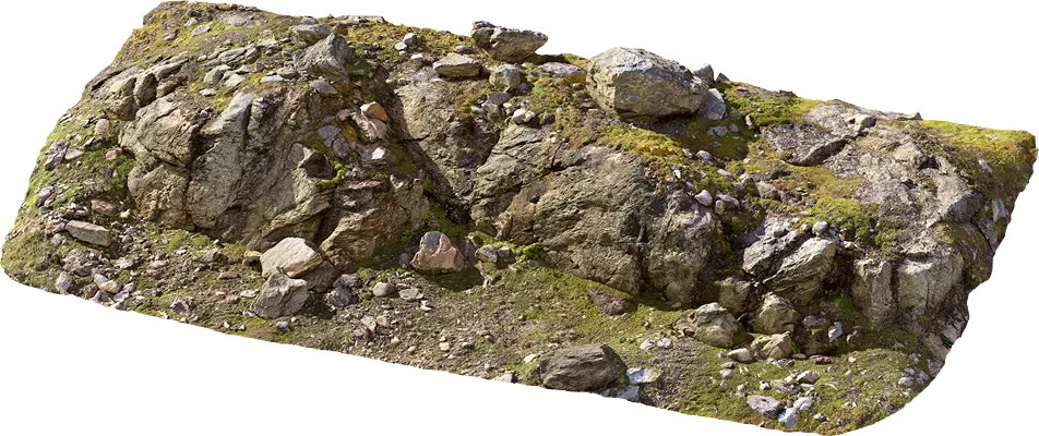 massive tundra rock formation 003 — Скачать