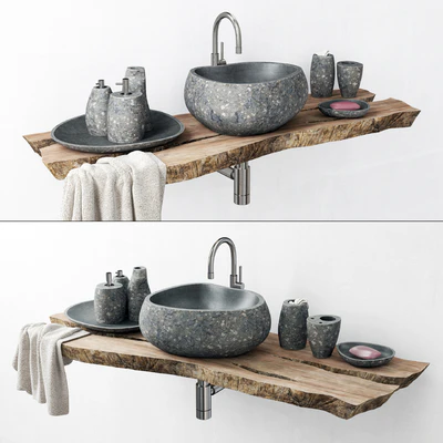Stone washbasin / Каменный умывальник — Вид 2